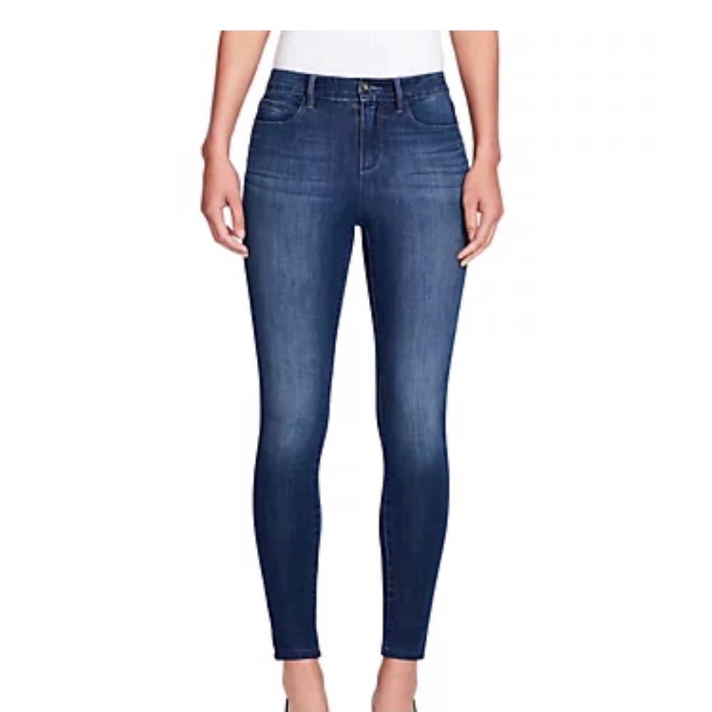 SkinnyGirl High Rise Dark Denim Ankle Skinny Jeans